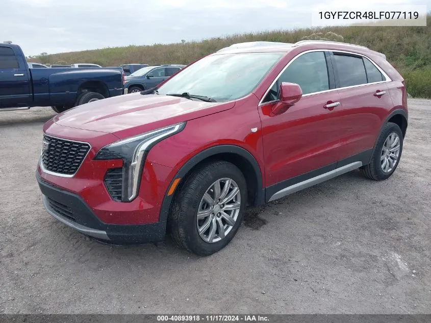 2020 Cadillac Xt4 Fwd Premium Luxury VIN: 1GYFZCR48LF077119 Lot: 40893918