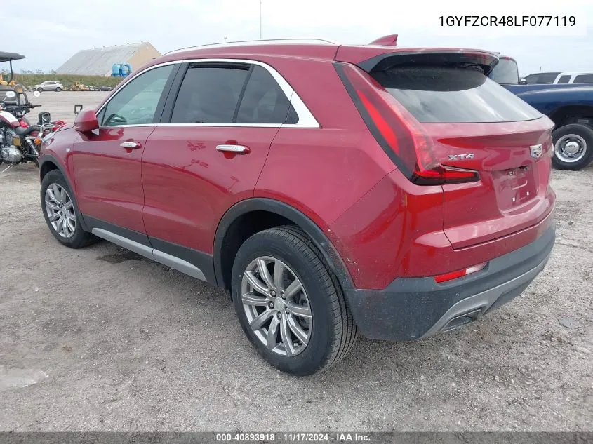 2020 Cadillac Xt4 Fwd Premium Luxury VIN: 1GYFZCR48LF077119 Lot: 40893918