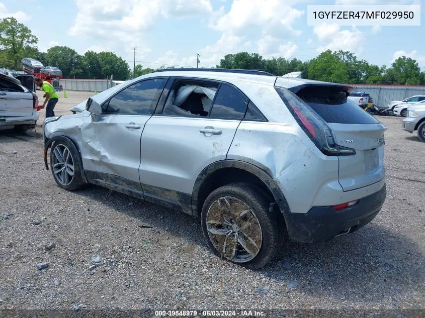 2021 Cadillac Xt4 Fwd Sport VIN: 1GYFZER47MF029950 Lot: 39548979