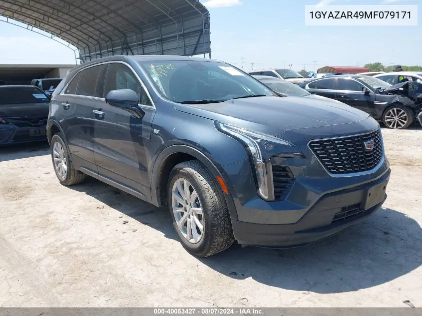 2021 Cadillac Xt4 Luxury VIN: 1GYAZAR49MF079171 Lot: 40053427