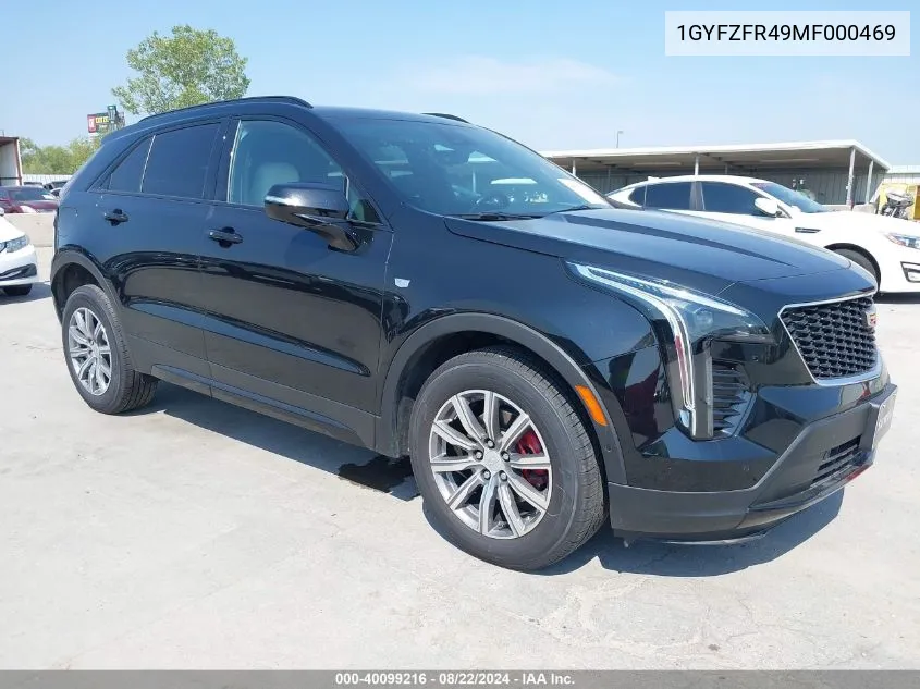 1GYFZFR49MF000469 2021 Cadillac Xt4 Awd Sport