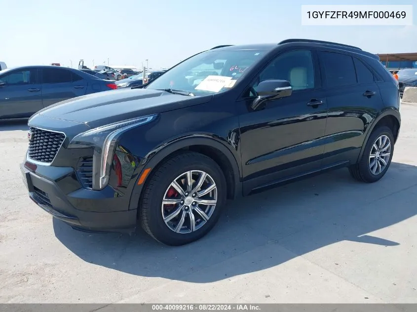 2021 Cadillac Xt4 Awd Sport VIN: 1GYFZFR49MF000469 Lot: 40099216