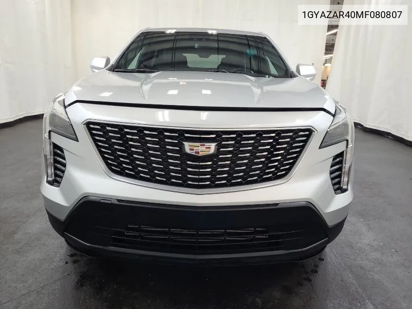 1GYAZAR40MF080807 2021 Cadillac Xt4 Fwd Luxury