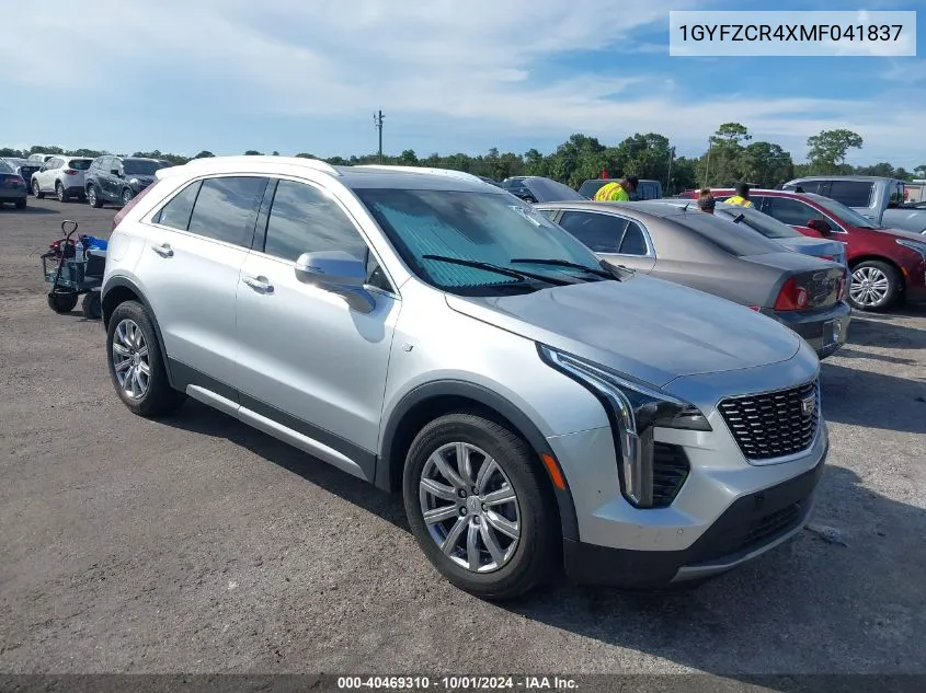 2021 Cadillac Xt4 Premium Luxury VIN: 1GYFZCR4XMF041837 Lot: 40469310