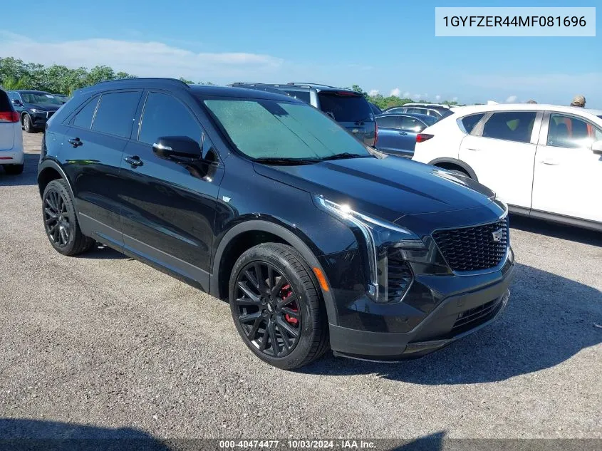 2021 Cadillac Xt4 Fwd Sport VIN: 1GYFZER44MF081696 Lot: 40474477