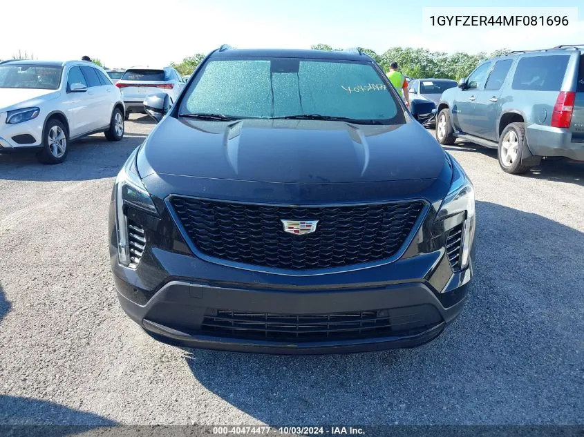 1GYFZER44MF081696 2021 Cadillac Xt4 Fwd Sport