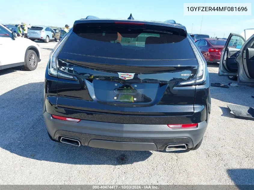 1GYFZER44MF081696 2021 Cadillac Xt4 Fwd Sport