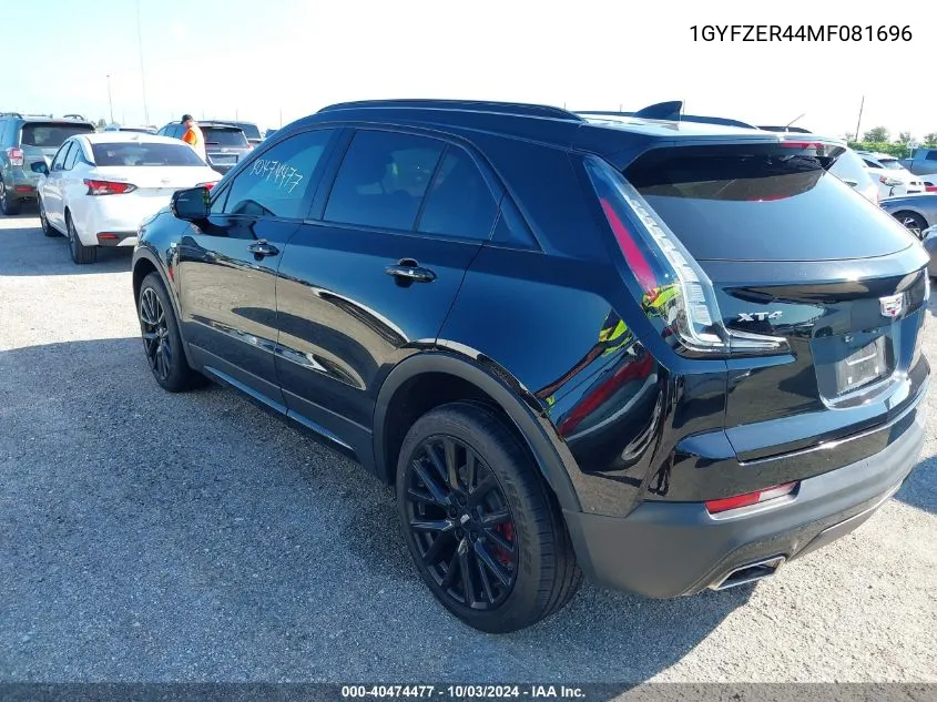 2021 Cadillac Xt4 Fwd Sport VIN: 1GYFZER44MF081696 Lot: 40474477