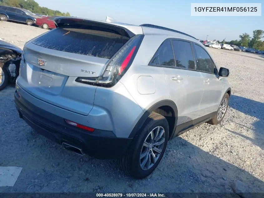 2021 Cadillac Xt4 Sport VIN: 1GYFZER41MF056125 Lot: 40528079