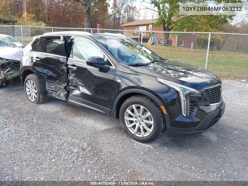 2021 Cadillac Xt4 Awd Luxury VIN: 1GYFZBR46MF063232 Lot: 40792409