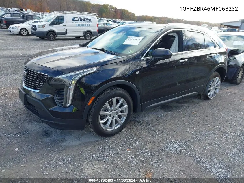 2021 Cadillac Xt4 Awd Luxury VIN: 1GYFZBR46MF063232 Lot: 40792409