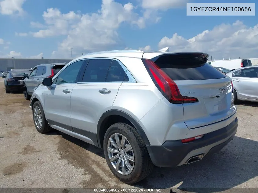 1GYFZCR44NF100656 2022 Cadillac Xt4 Fwd Premium Luxury