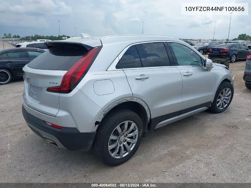 1GYFZCR44NF100656 2022 Cadillac Xt4 Fwd Premium Luxury