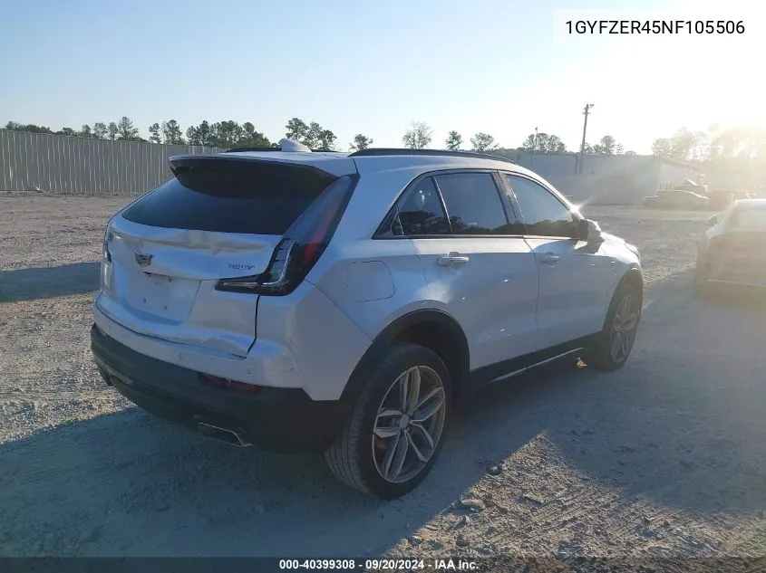 1GYFZER45NF105506 2022 Cadillac Xt4 Sport