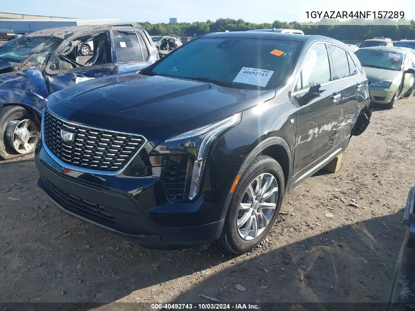 1GYAZAR44NF157289 2022 Cadillac Xt4 Fwd Luxury