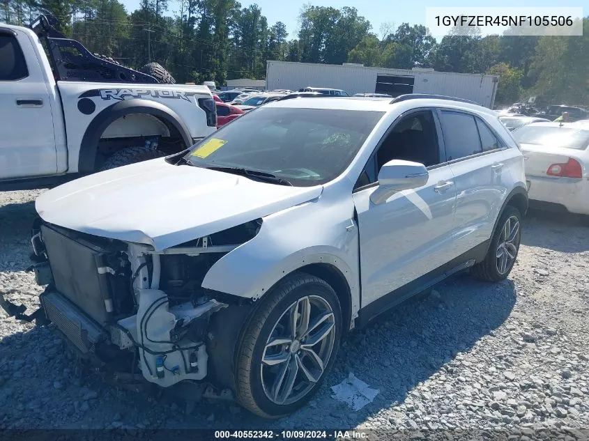 2022 Cadillac Xt4 Fwd Sport VIN: 1GYFZER45NF105506 Lot: 40552342