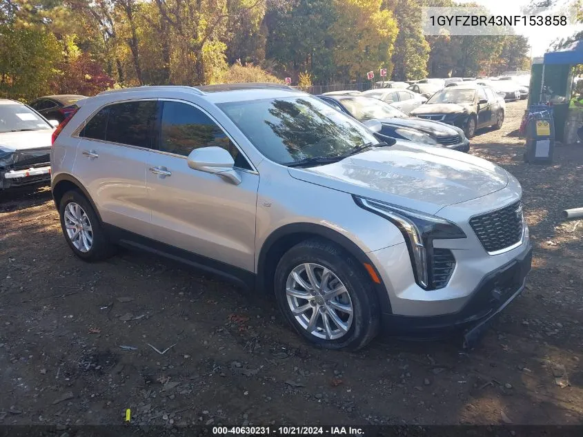 2022 Cadillac Xt4 Awd Luxury VIN: 1GYFZBR43NF153858 Lot: 40630231