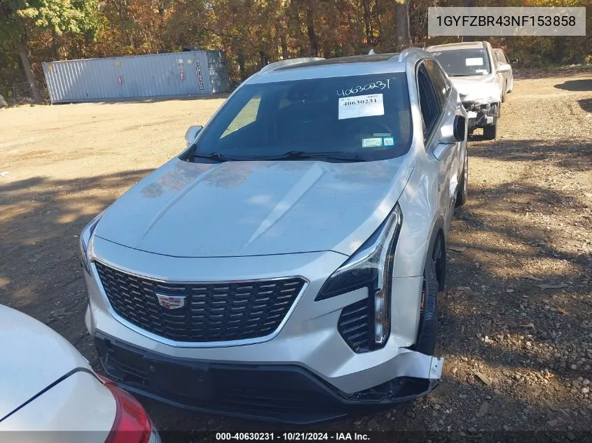 2022 Cadillac Xt4 Awd Luxury VIN: 1GYFZBR43NF153858 Lot: 40630231