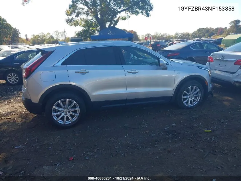 2022 Cadillac Xt4 Awd Luxury VIN: 1GYFZBR43NF153858 Lot: 40630231