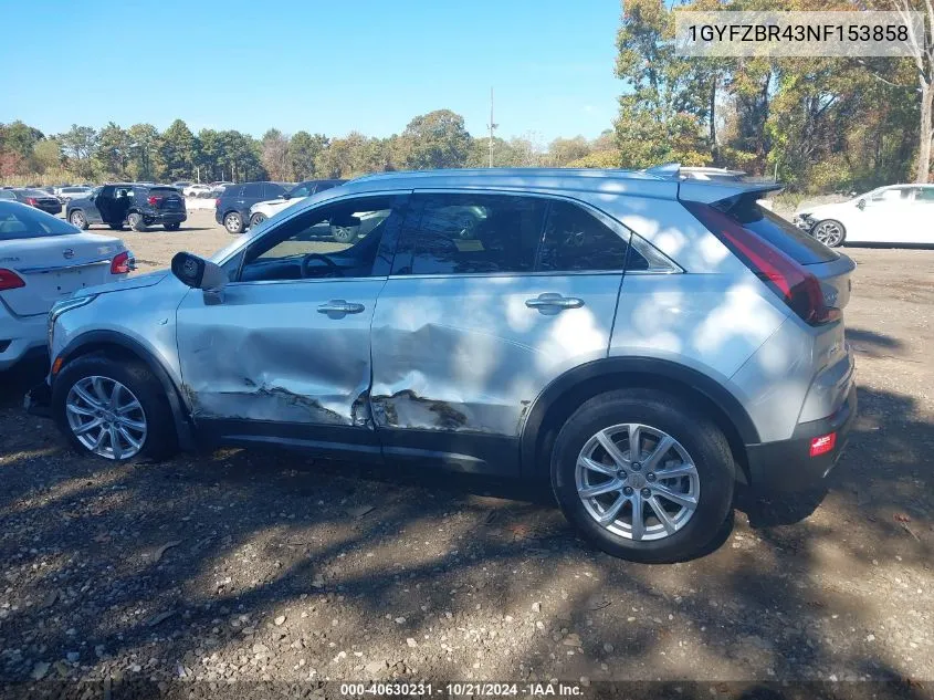 2022 Cadillac Xt4 Awd Luxury VIN: 1GYFZBR43NF153858 Lot: 40630231