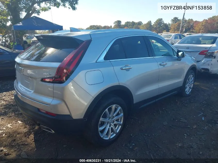 2022 Cadillac Xt4 Awd Luxury VIN: 1GYFZBR43NF153858 Lot: 40630231