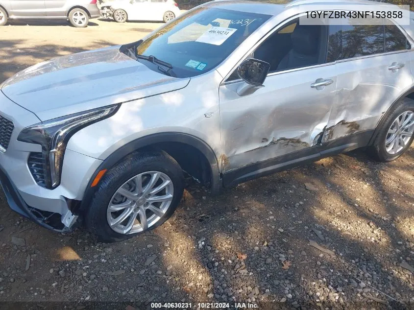 2022 Cadillac Xt4 Awd Luxury VIN: 1GYFZBR43NF153858 Lot: 40630231