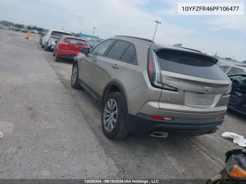 1GYFZFR46PF106477 2023 Cadillac Xt4