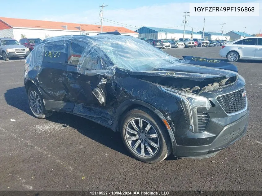 2023 Cadillac Xt4 VIN: 1GYFZFR49PF196868 Lot: 12118527