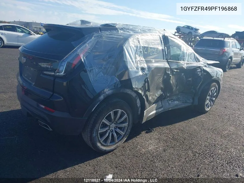 2023 Cadillac Xt4 VIN: 1GYFZFR49PF196868 Lot: 12118527