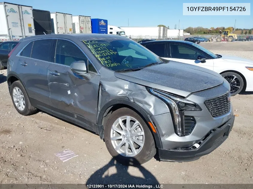 2023 Cadillac Xt4 VIN: 1GYFZBR49PF154726 Lot: 12123901