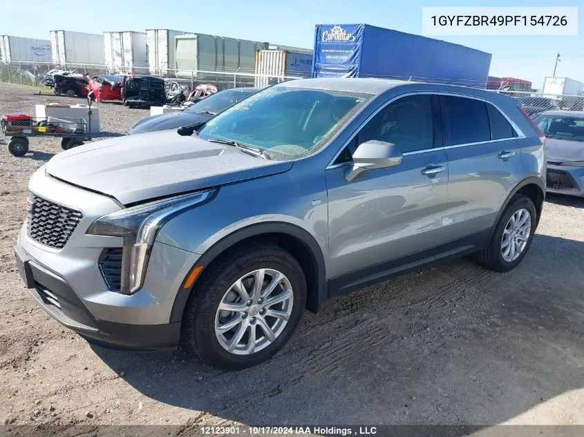 2023 Cadillac Xt4 VIN: 1GYFZBR49PF154726 Lot: 12123901