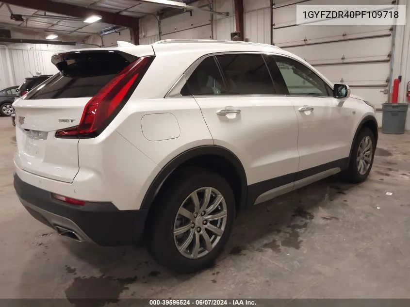 1GYFZDR40PF109718 2023 Cadillac Xt4 Awd Premium Luxury