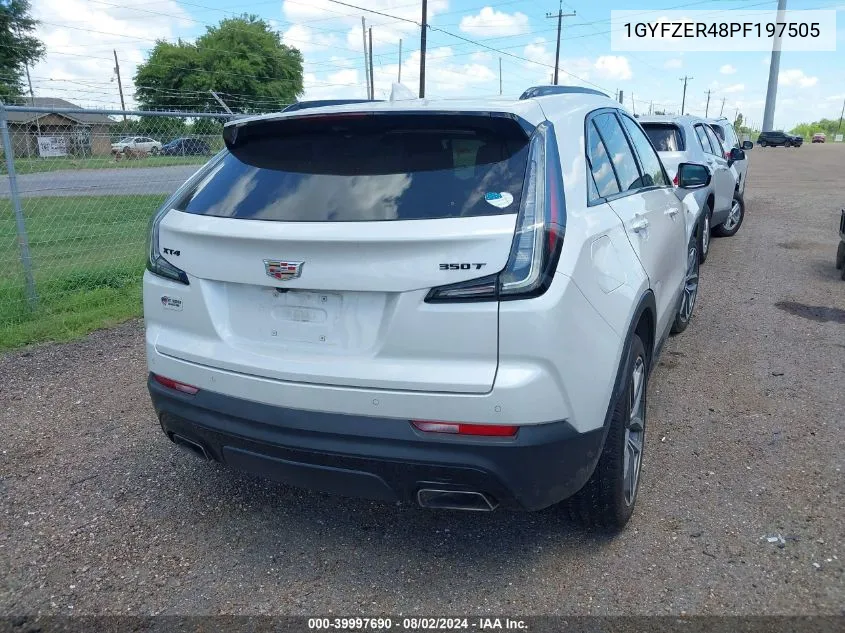 2023 Cadillac Xt4 Fwd Sport VIN: 1GYFZER48PF197505 Lot: 39997690