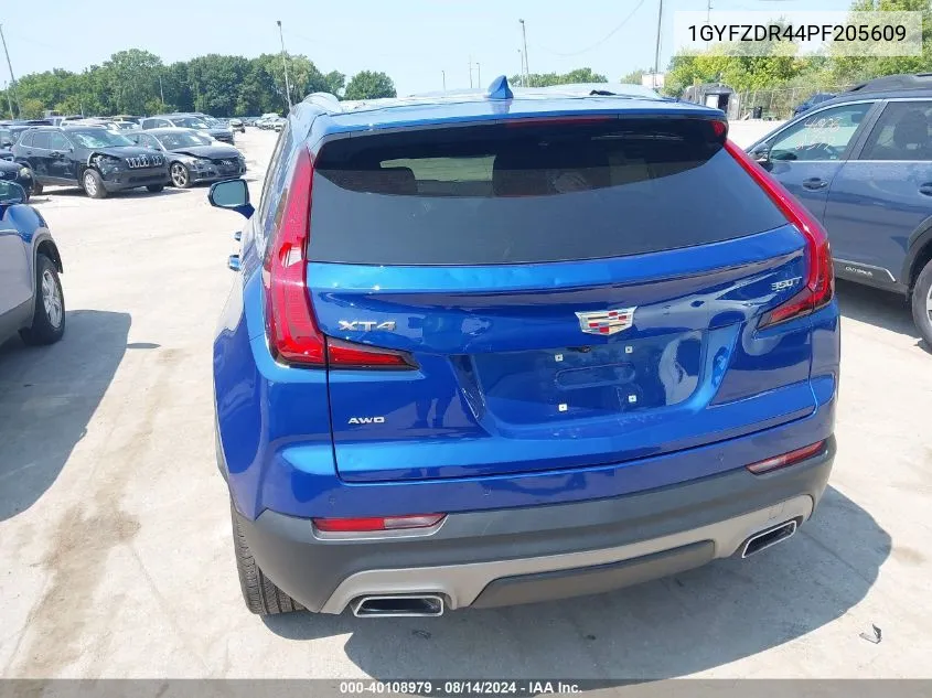 2023 Cadillac Xt4 Awd Premium Luxury VIN: 1GYFZDR44PF205609 Lot: 40108979