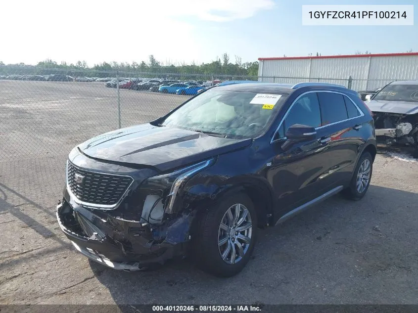 1GYFZCR41PF100214 2023 Cadillac Xt4 Fwd Premium Luxury