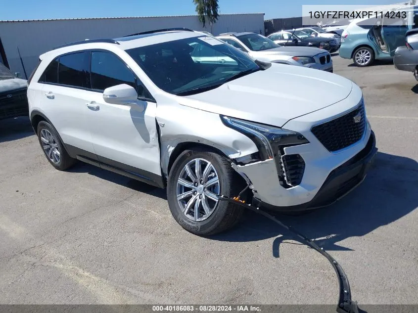 2023 Cadillac Xt4 Awd Sport VIN: 1GYFZFR4XPF114243 Lot: 40186083