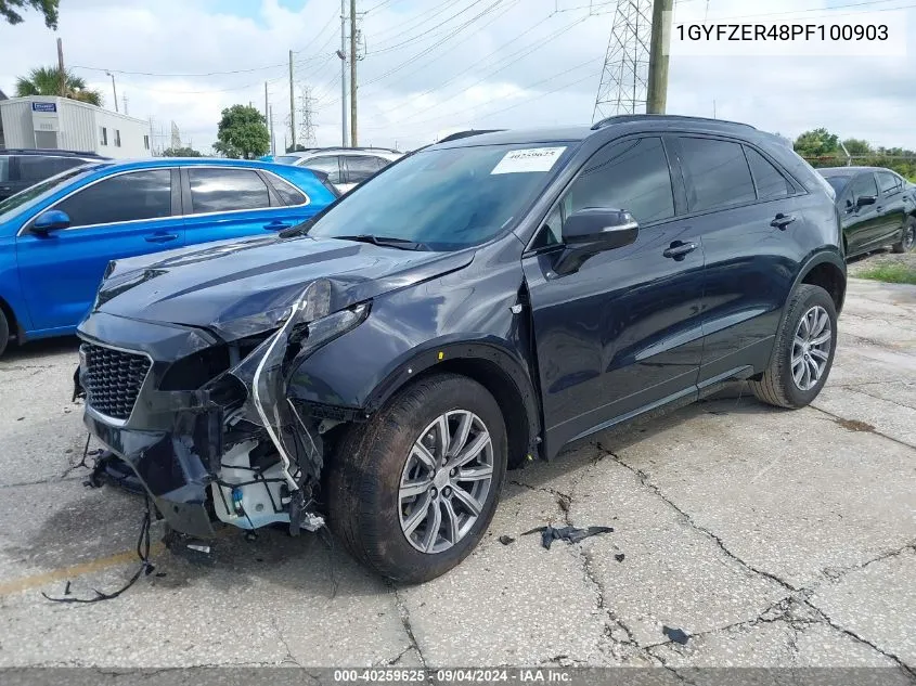 2023 Cadillac Xt4 Fwd Sport VIN: 1GYFZER48PF100903 Lot: 40259625