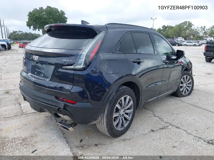 2023 Cadillac Xt4 Fwd Sport VIN: 1GYFZER48PF100903 Lot: 40259625