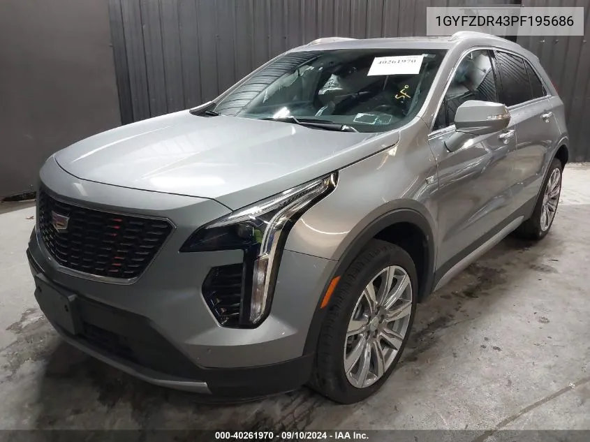 2023 Cadillac Xt4 Awd Premium Luxury VIN: 1GYFZDR43PF195686 Lot: 40261970