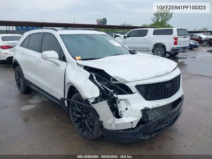 2023 Cadillac Xt4 Sport VIN: 1GYFZER41PF100323 Lot: 40263085