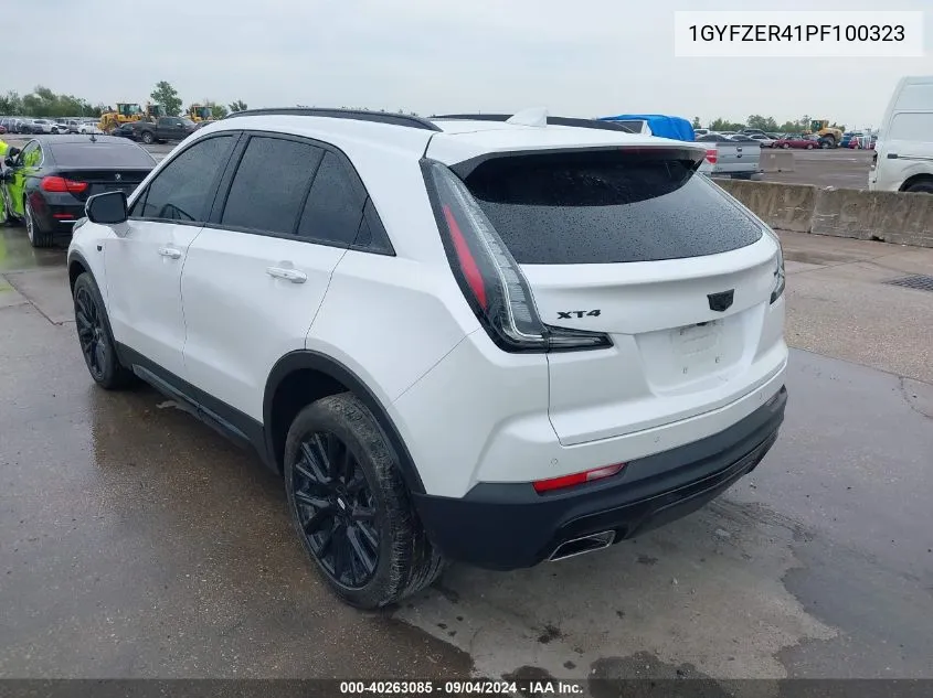 1GYFZER41PF100323 2023 Cadillac Xt4 Sport