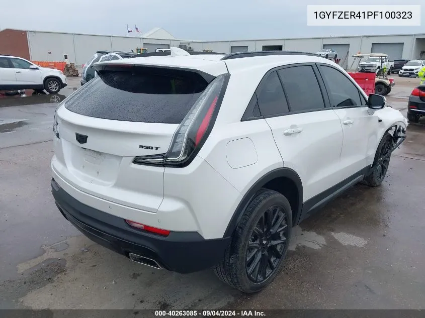 2023 Cadillac Xt4 Sport VIN: 1GYFZER41PF100323 Lot: 40263085