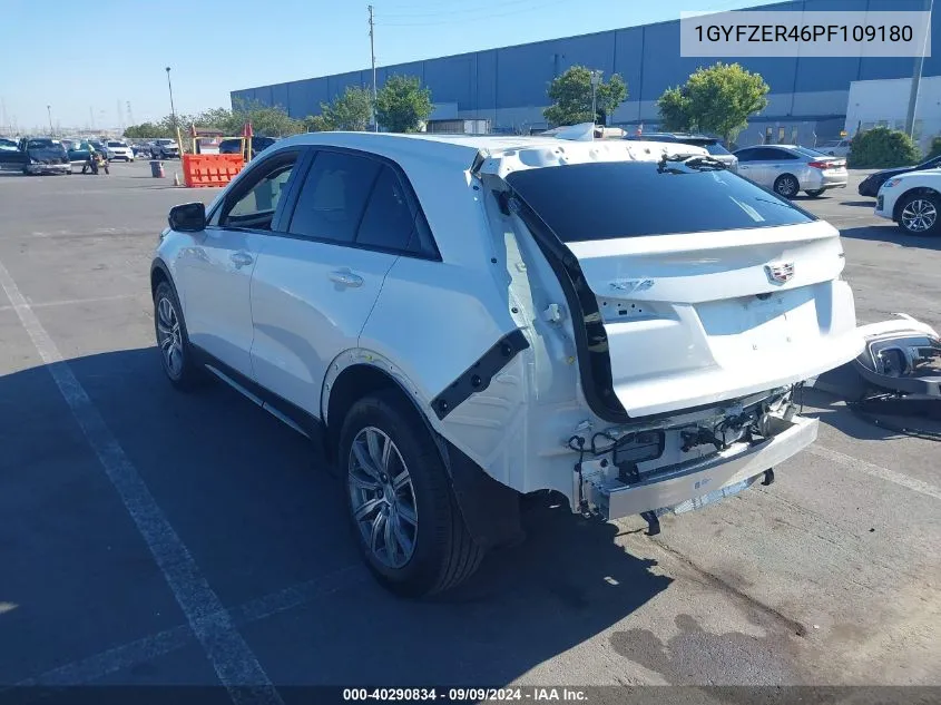 2023 Cadillac Xt4 Fwd Sport VIN: 1GYFZER46PF109180 Lot: 40290834