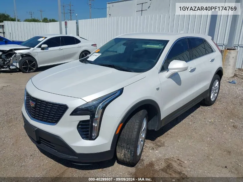 2023 Cadillac Xt4 Fwd Luxury VIN: 1GYAZAR40PF174769 Lot: 40299807