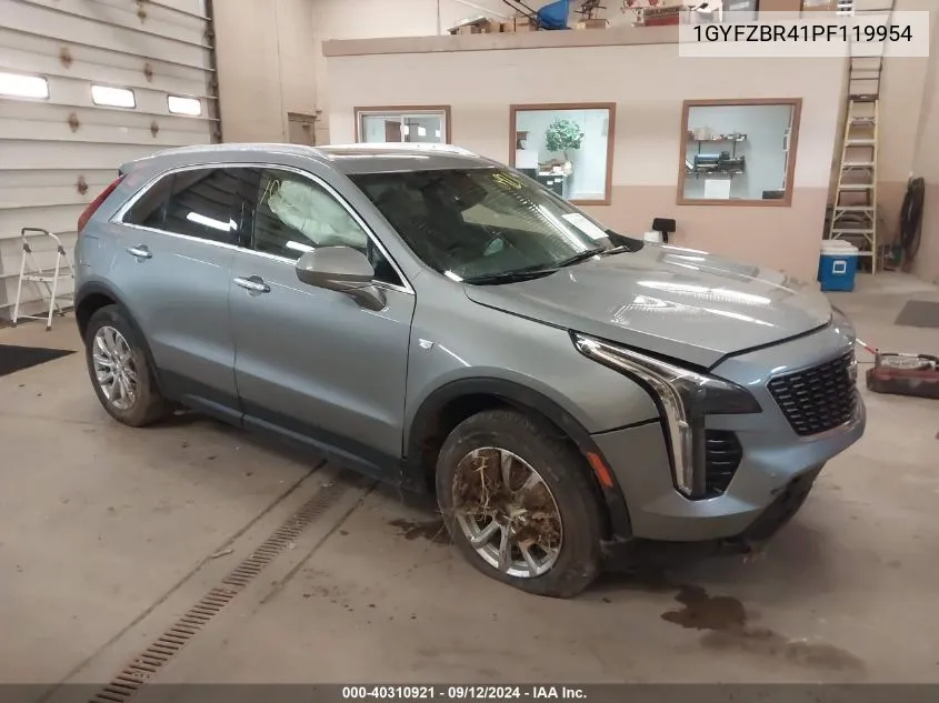 2023 Cadillac Xt4 Luxury VIN: 1GYFZBR41PF119954 Lot: 40310921