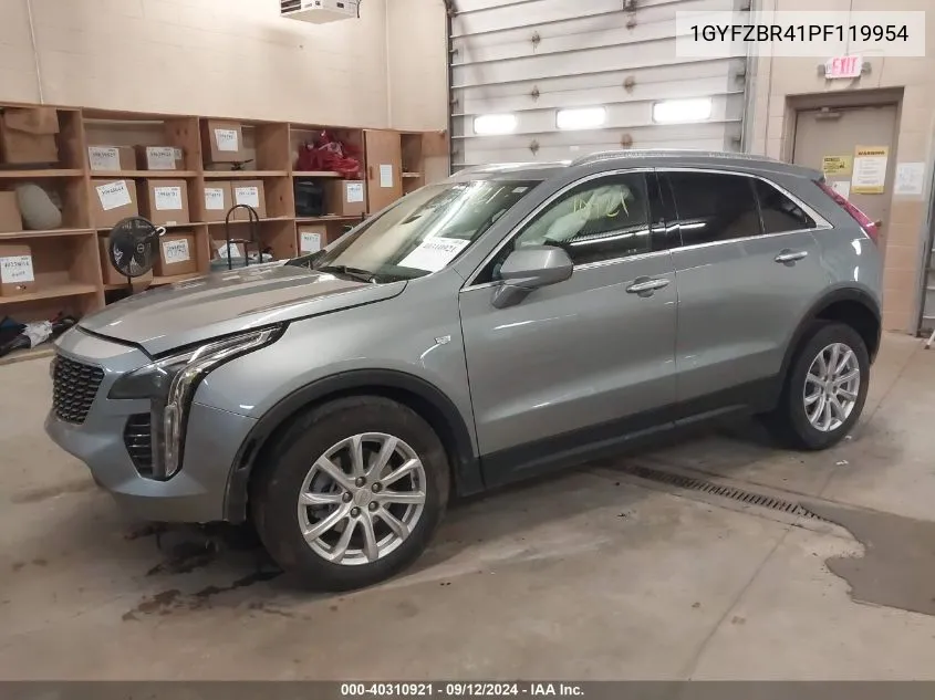 2023 Cadillac Xt4 Luxury VIN: 1GYFZBR41PF119954 Lot: 40310921