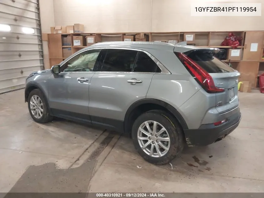 1GYFZBR41PF119954 2023 Cadillac Xt4 Luxury