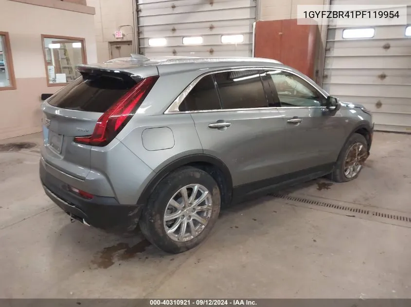 1GYFZBR41PF119954 2023 Cadillac Xt4 Luxury