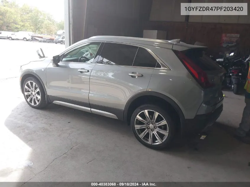 2023 Cadillac Xt4 Awd Premium Luxury VIN: 1GYFZDR47PF203420 Lot: 40383068