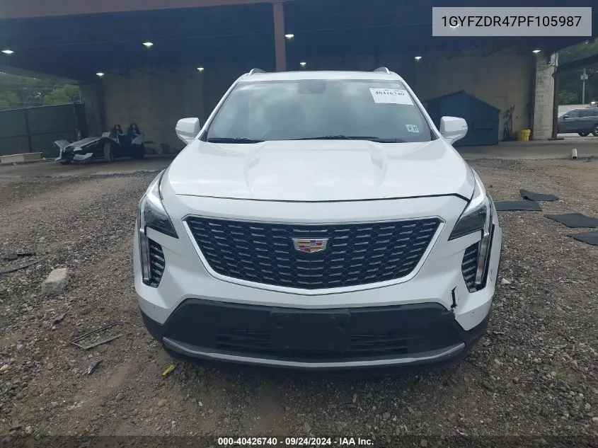 2023 Cadillac Xt4 Awd Premium Luxury VIN: 1GYFZDR47PF105987 Lot: 40426740